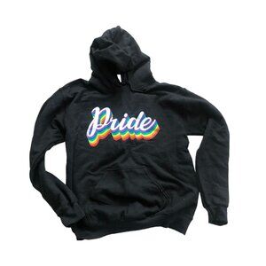 PRIDE Black Unisex Rainbow Hoodie
